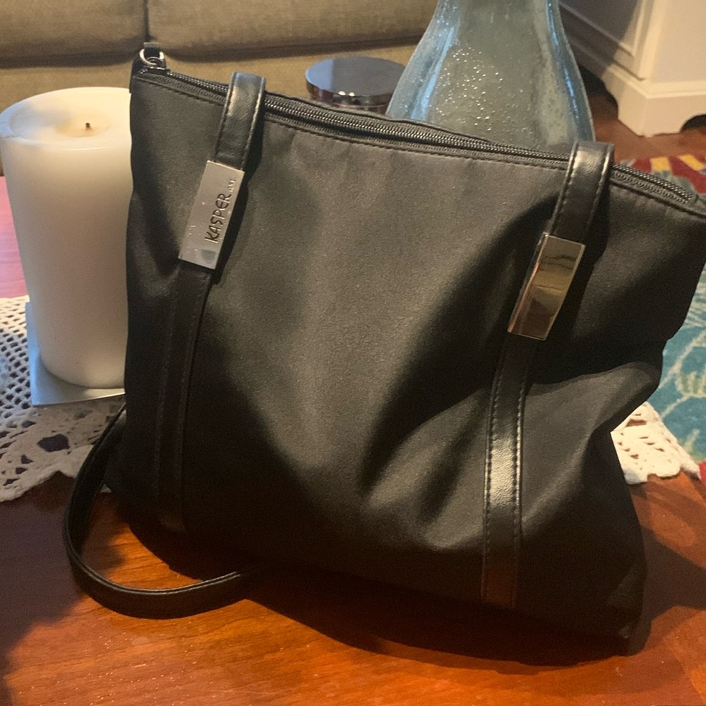 Kasper , bag , black small size , canvas .